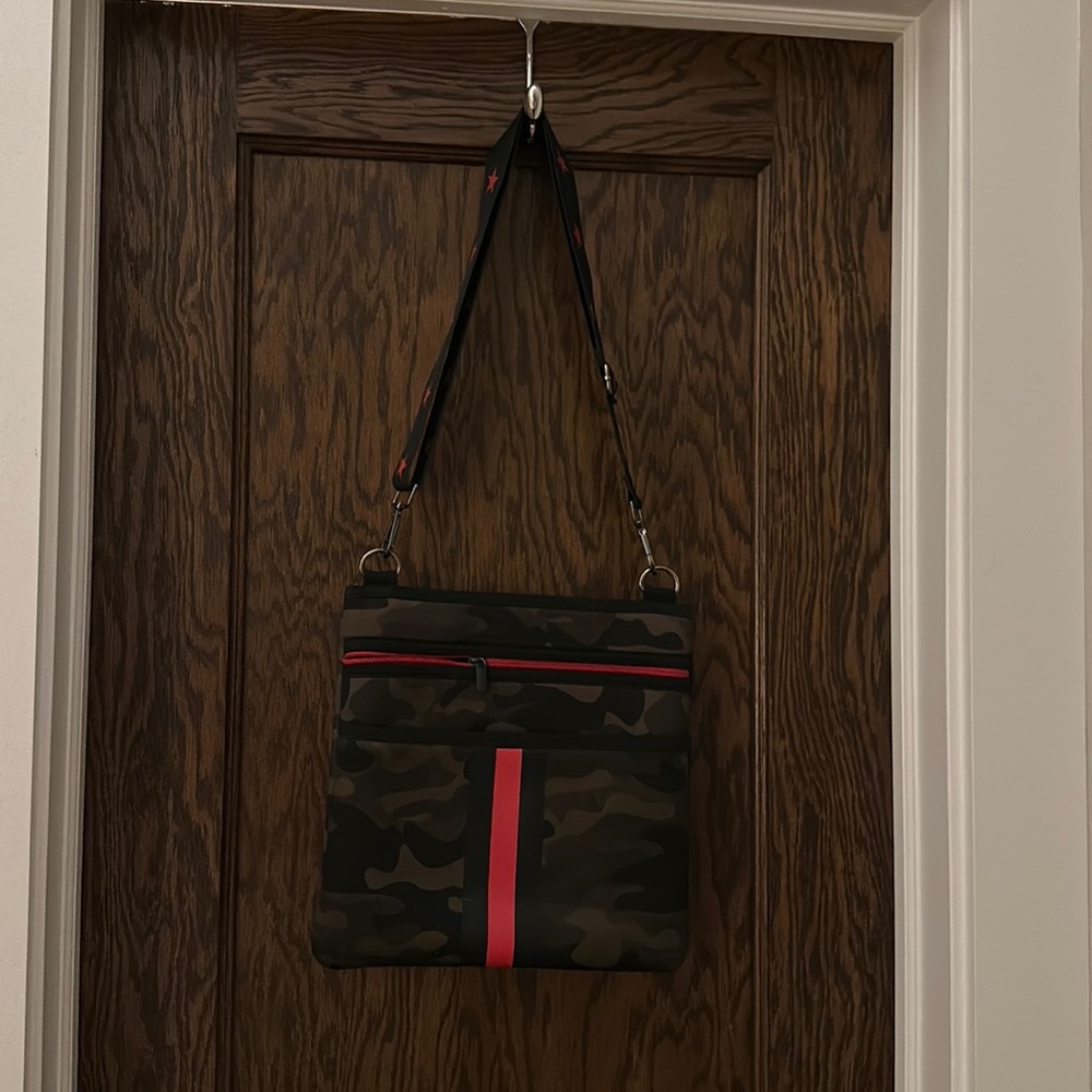 Haute Shore camo crossbody bag